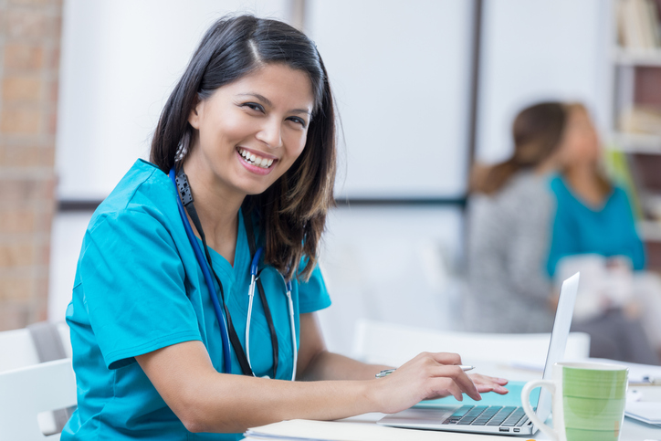 Doctor and patient consultation in a senior rehab facility in Frisco, Texas